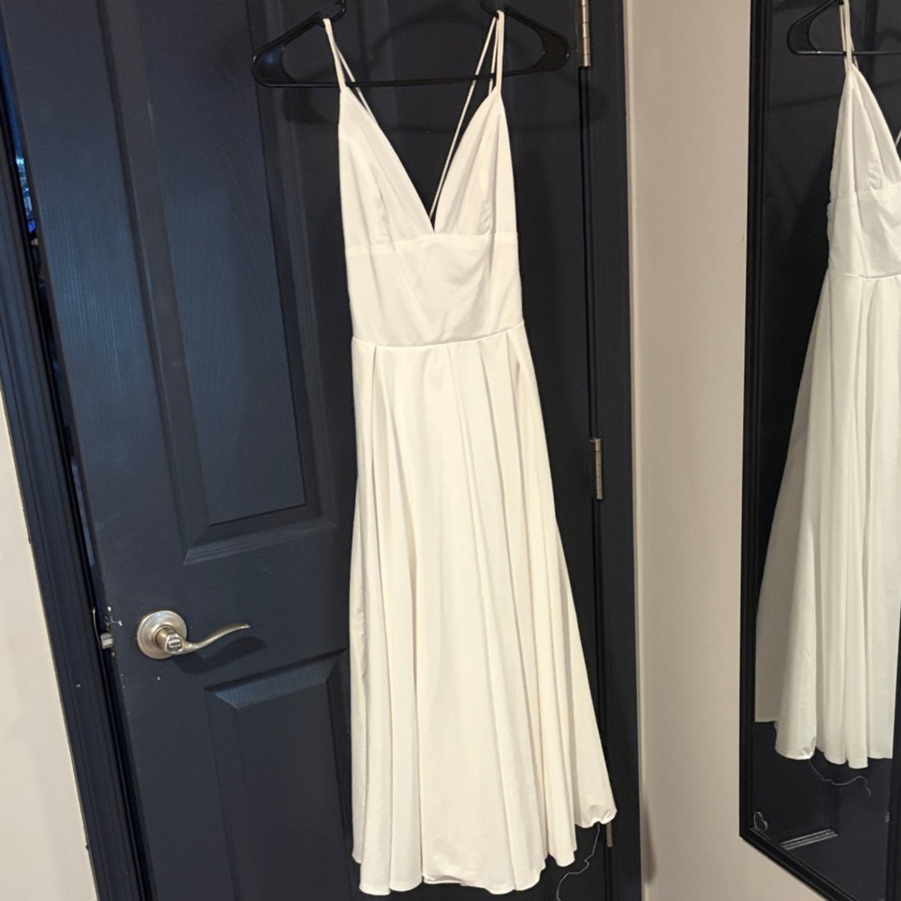White Spaghetti Strap Dress